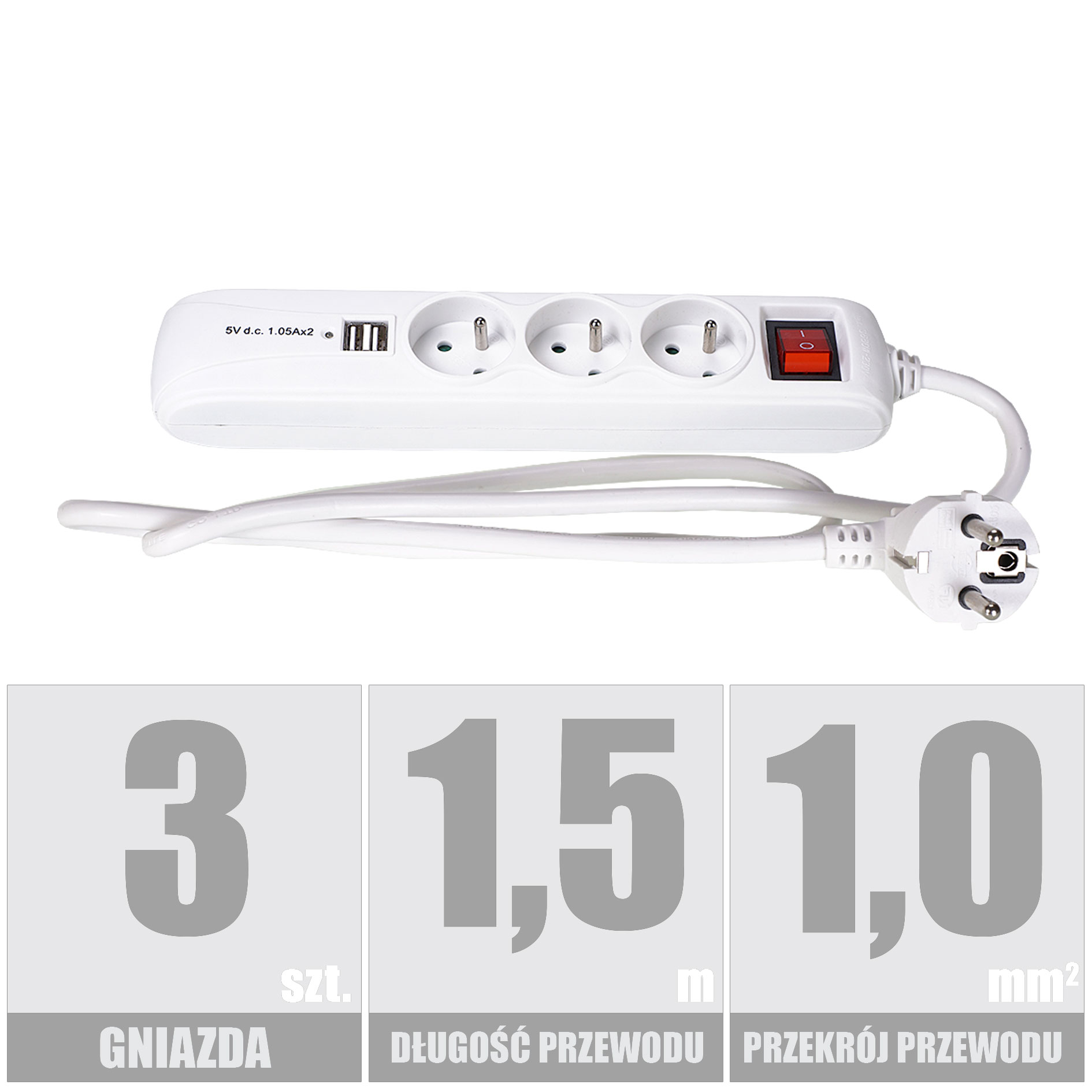 RUM-LUX | PM/3-3-1,5M+W+2xUSB 3x1,0 BIAŁY | pm-3-3-1,5m+w+2xusb_3x1,0_bialy_[f001].jpg
